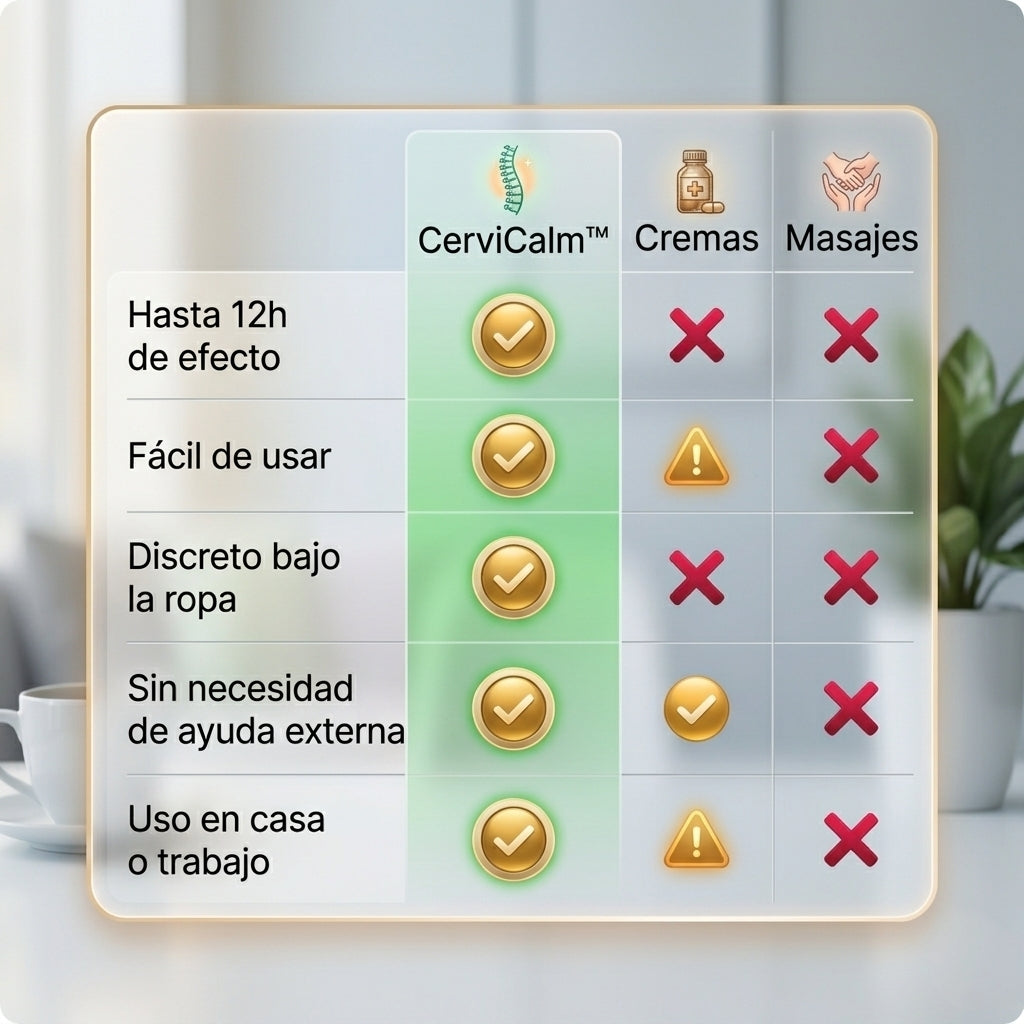 CerviCalm™ | Alivio Cervical Inmediato Hasta 12 Horas