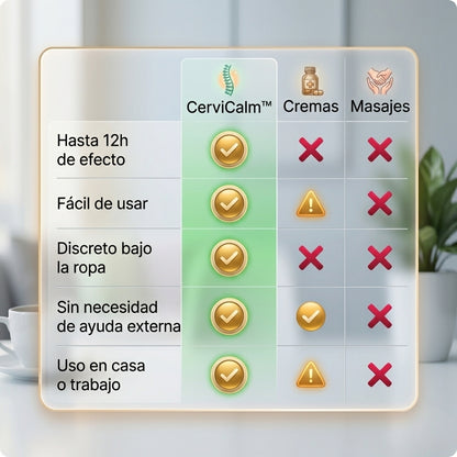 CerviCalm™ | Alivio Cervical Inmediato Hasta 12 Horas